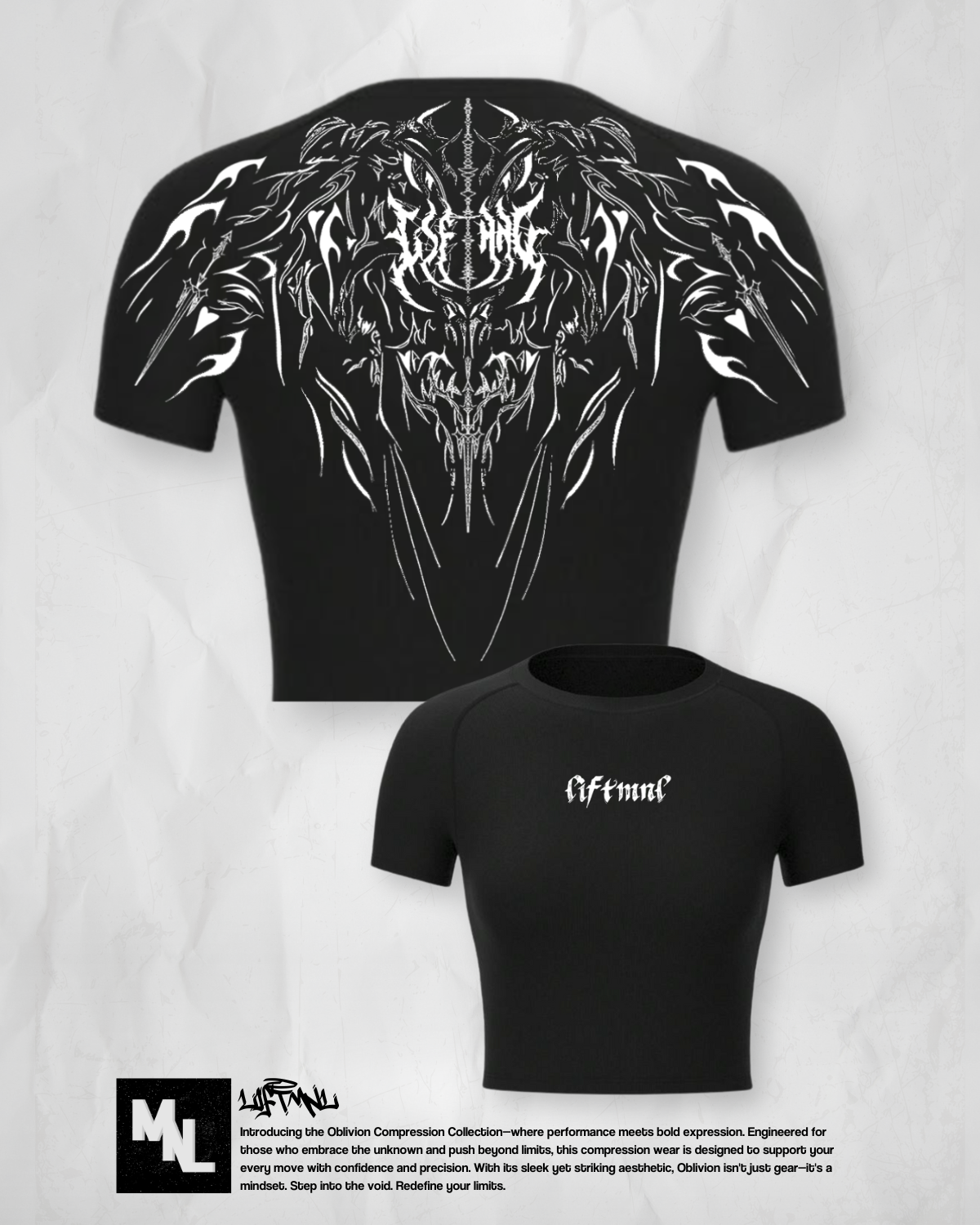 Oblivion Cropped Compression Shirt