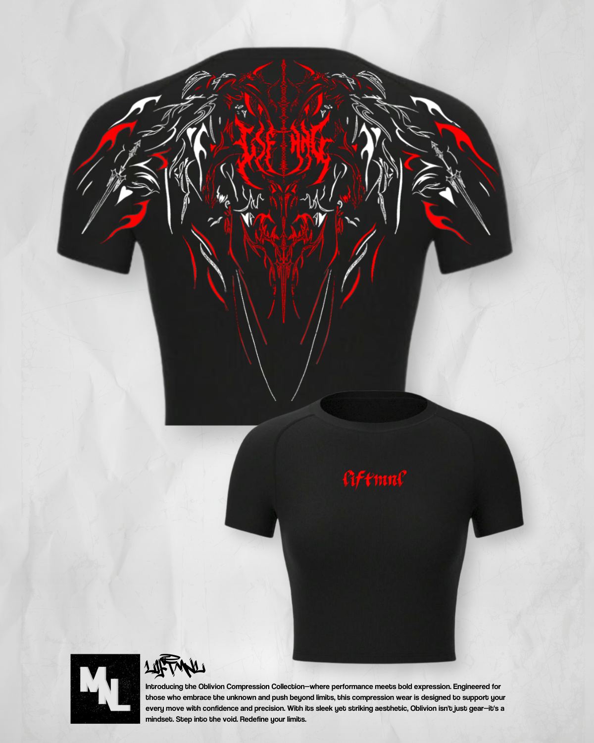 Oblivion Cropped Compression Shirt