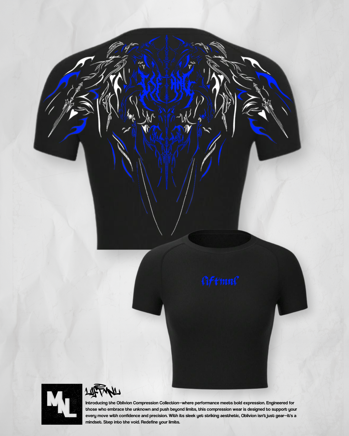 Oblivion Cropped Compression Shirt