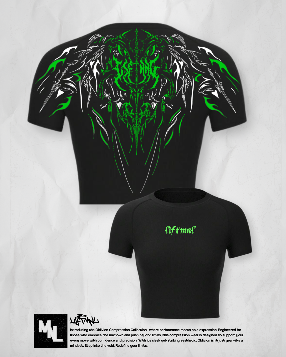 Oblivion Cropped Compression Shirt
