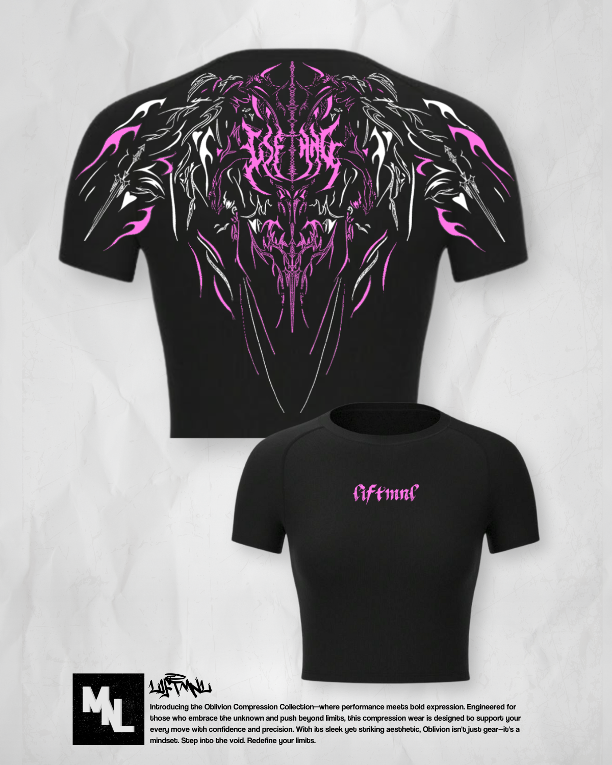 Oblivion Cropped Compression Shirt