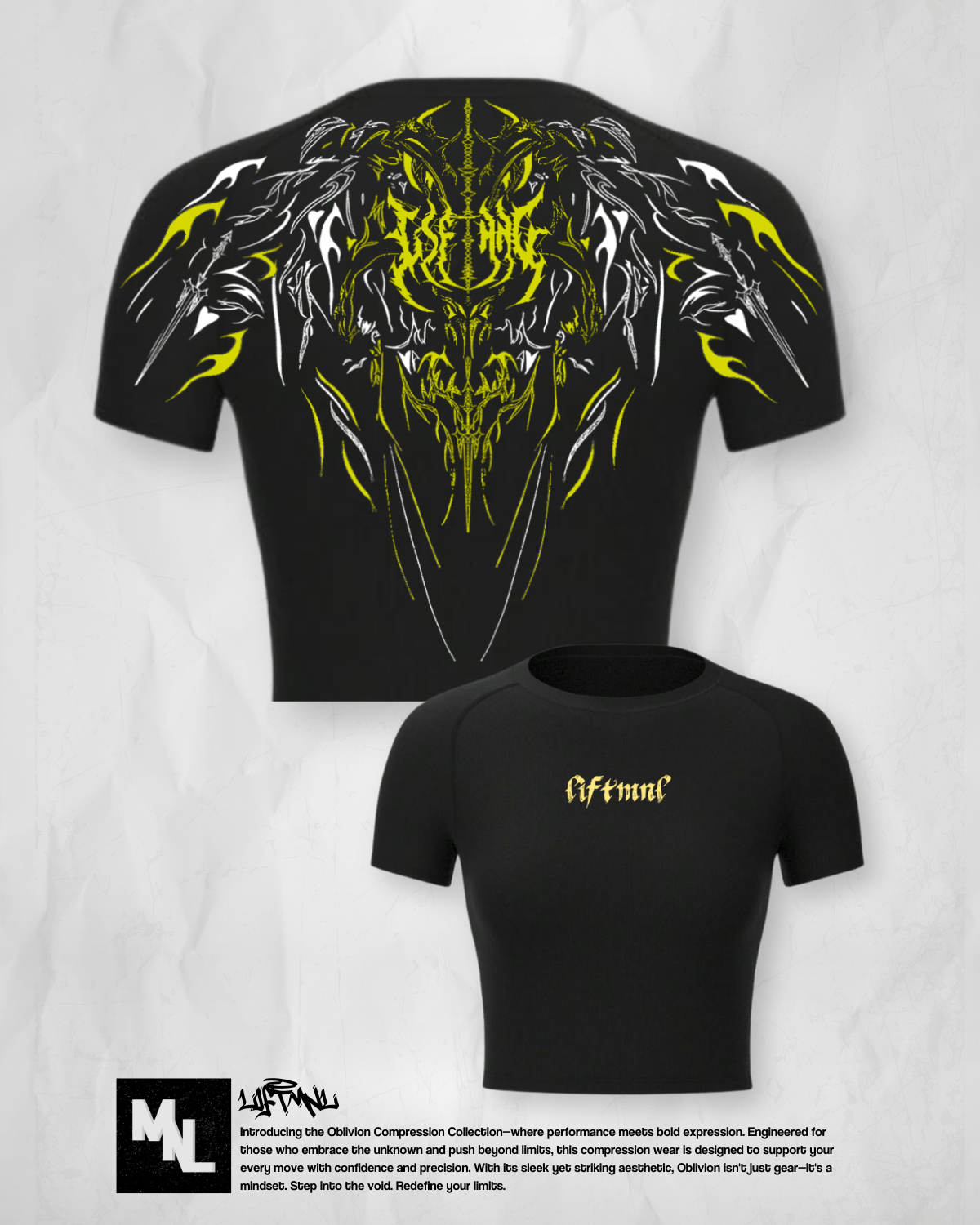 Oblivion Cropped Compression Shirt