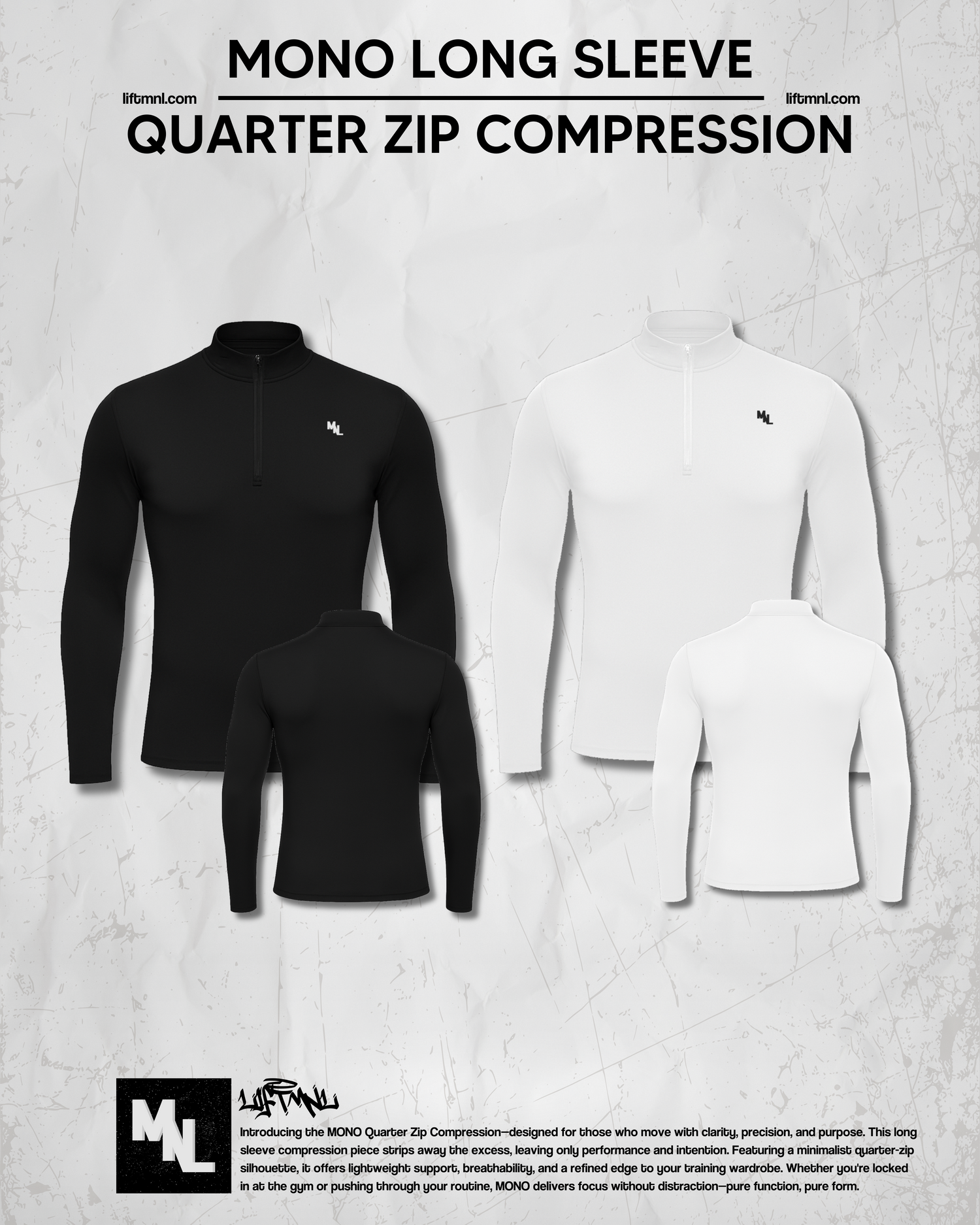 Mono Long Sleeve Quarter Zip Collection