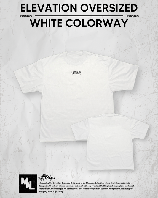Elevation Oversized Shirt | White Colorway