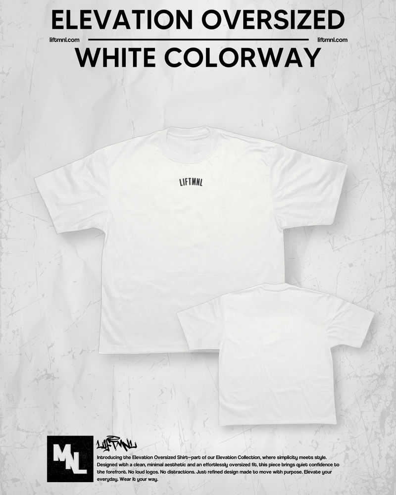 Elevation Oversized Shirt | White Colorway