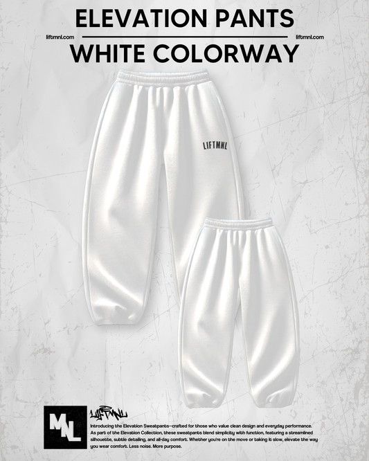 Elevation Sweatpants | White Colorway